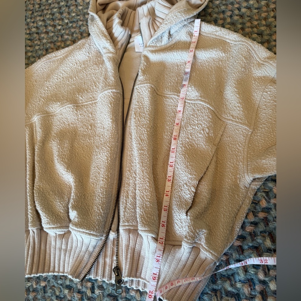 Anthropologie Sundays Cream Track Suit sz M - Picture 9 of 15